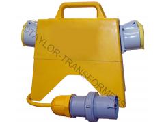 110V 16A TO 2x16A 2-WAY GRP SPLITTER AND DISTRIBUTION BOX WITH 16A PLUG